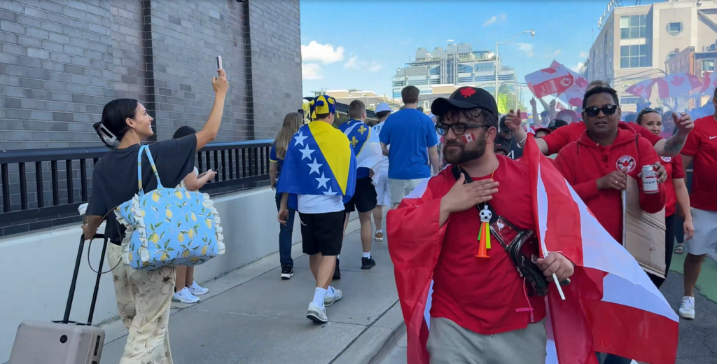 Un hermoso momento en la previa del Mundial.