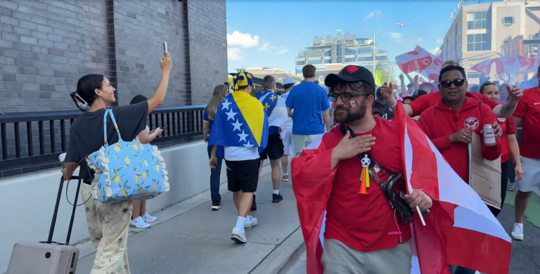 Un hermoso momento en la previa del Mundial.