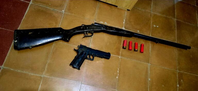 Violencia familiar: secuestran armas de fuego durante un procedimiento en Villa Parque Santa Ana