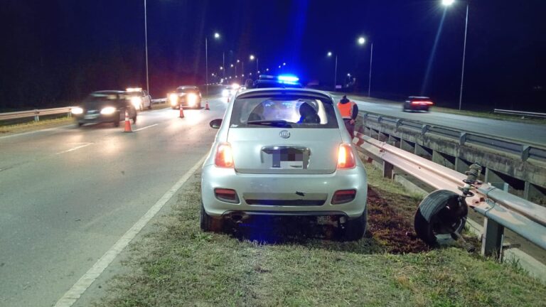 Despiste en Ruta Provincial 5 tras el reventón de un neumático