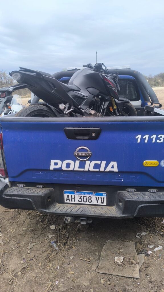 La Policía recuperó una moto con pedido de secuestro
