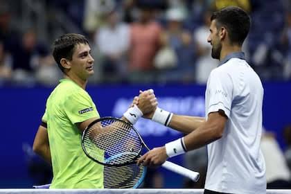 Histórico golpe del argentino Mariano Navone: venció a Novak Djokovic en el US Open