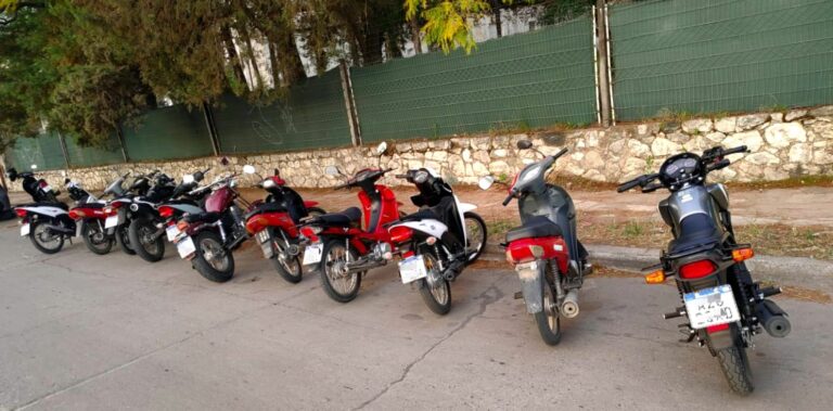 Secuestraron 20 motocicletas durante un operativo de tránsito en Alta Gracia